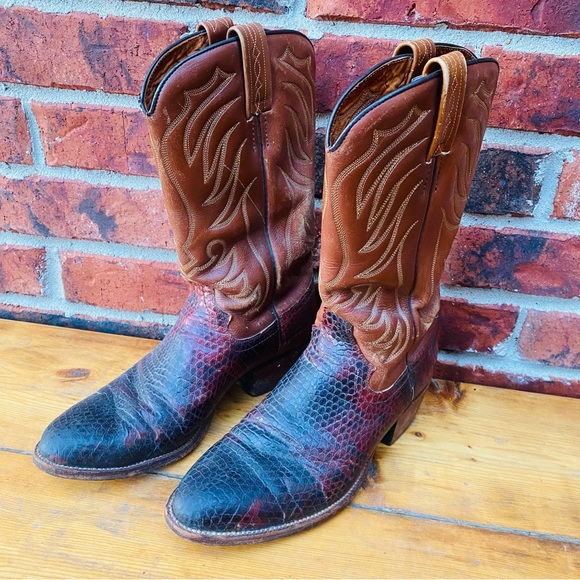 Wrangler Other - Wrangler | Vintage WB Masterson Special Edition Brown Cowboy Boots 9.5